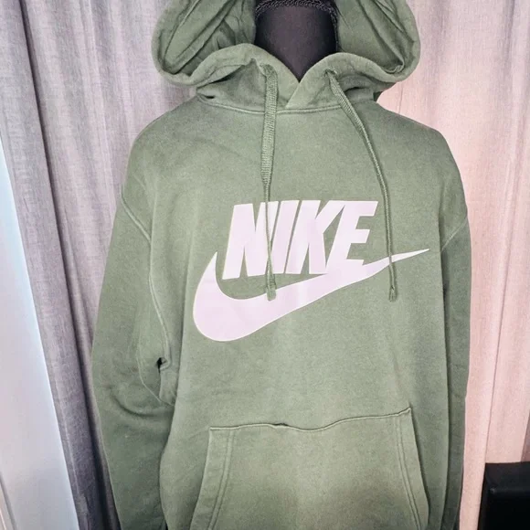 Nike Men's Olive Green Hoodie - Picture 1 of 2